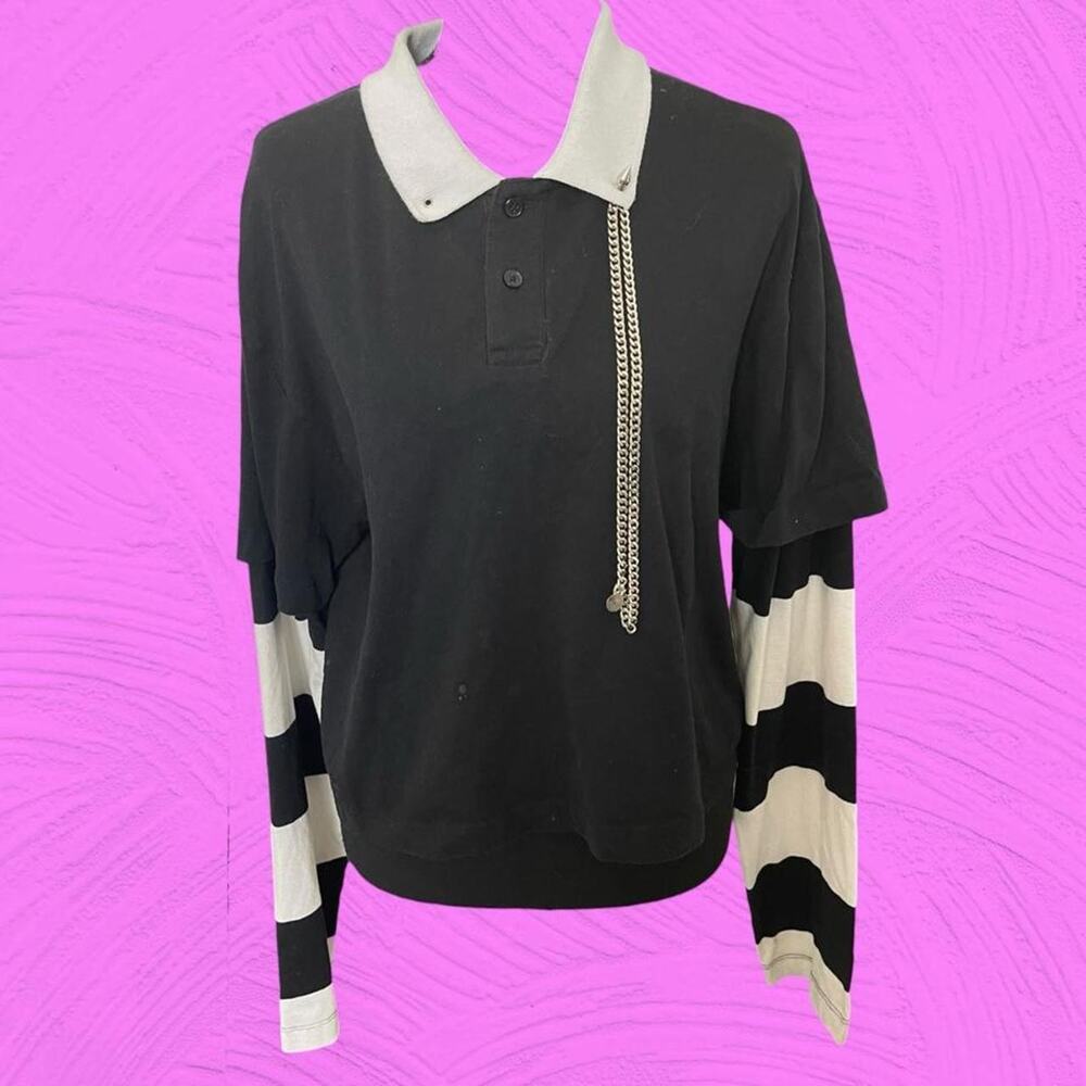 Hot topic grunge polo with